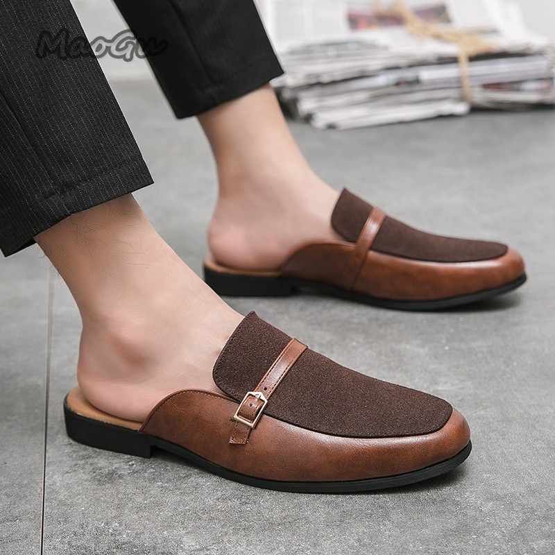 Loafer Slip On Men - Men's Pantuflas Faux Leather & Suede