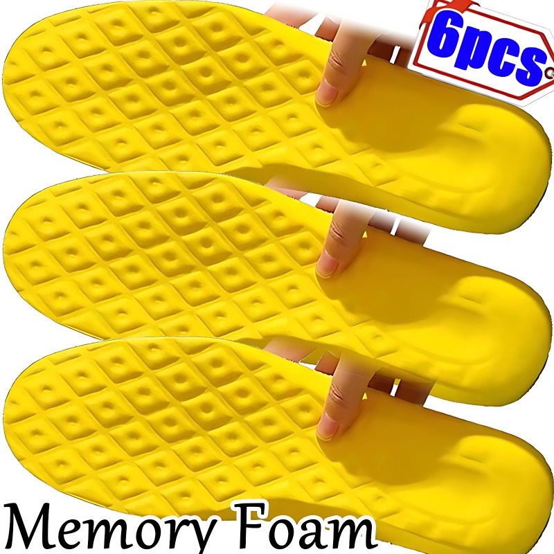 Men Shoes Outlet - 6/2pcs Latex Memory Foam Insoles for