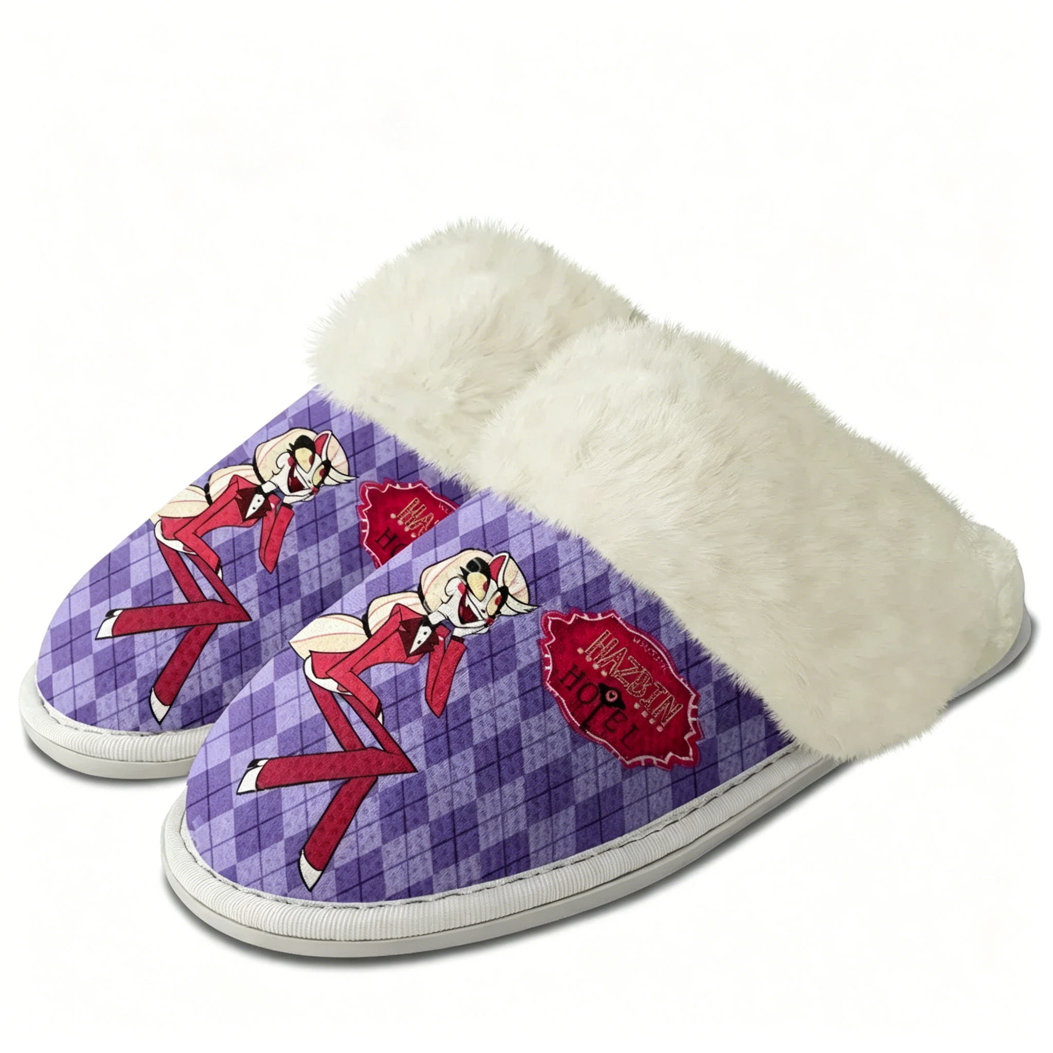 Men Shoes H&M - H-Hazbin Hotel Plush Slippers Anime Mens