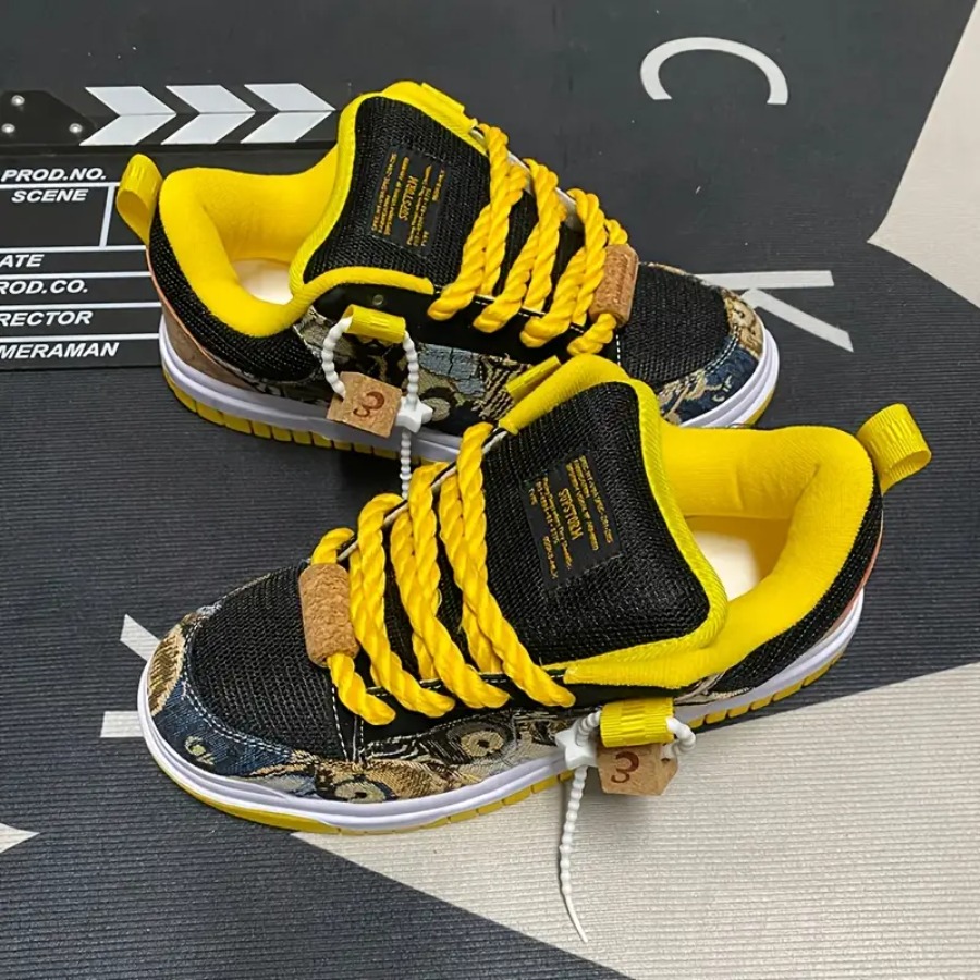 Men'S Shoes Yellow And Black - 2026 New Black And Yellow Oil