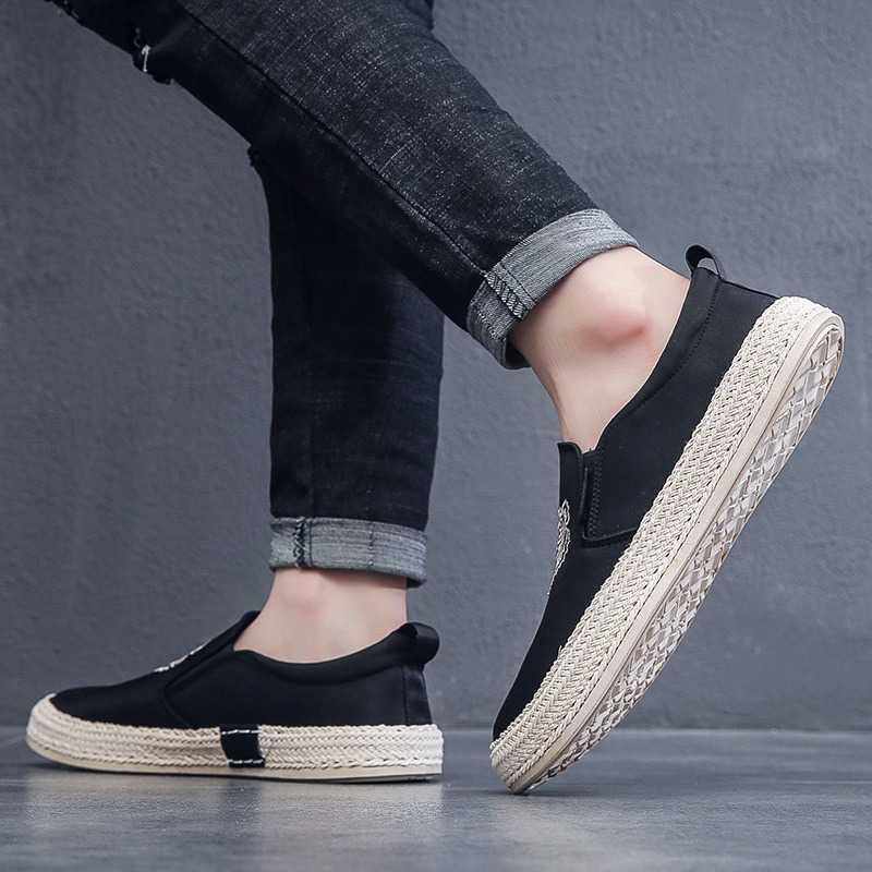 black Breathable shoes for man - مراجعة Loafer Slip On Men وسعره