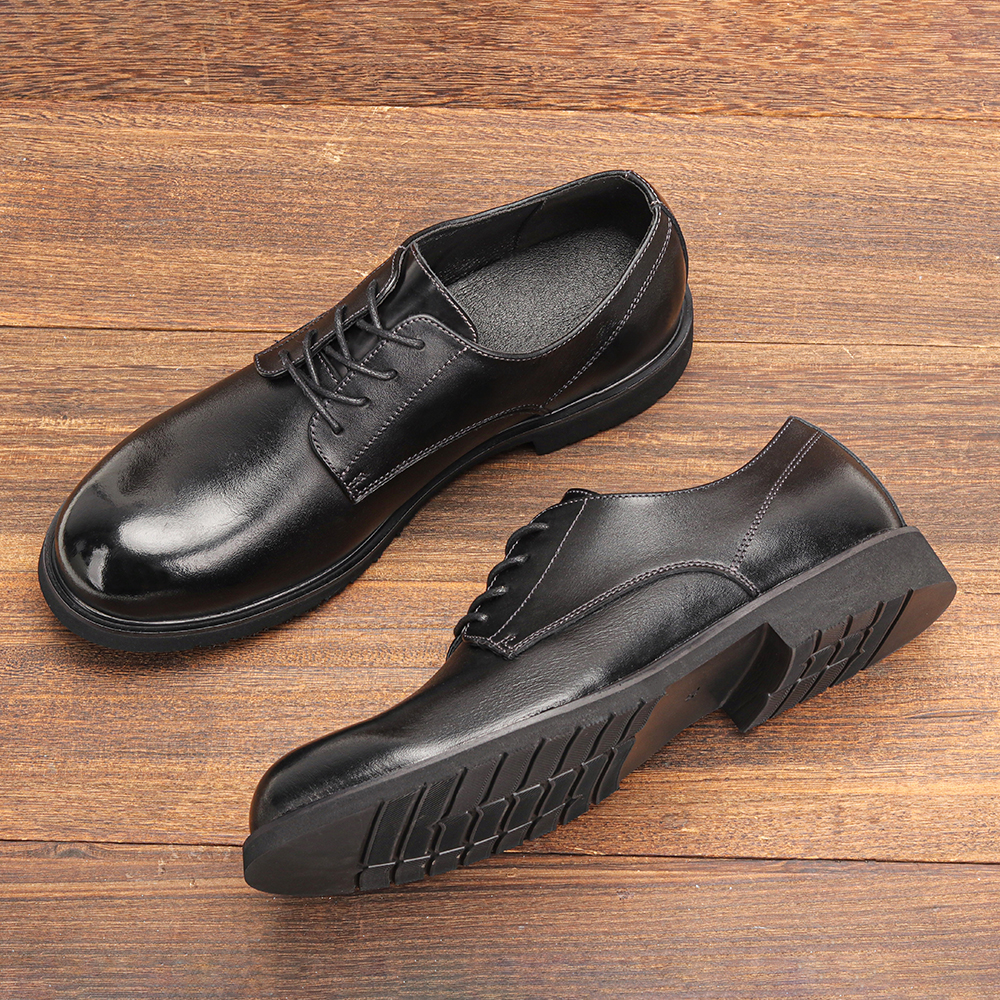 Genuine Leather Men Derby Shoe - مراجعة Men Shoes Louboutin وسعره