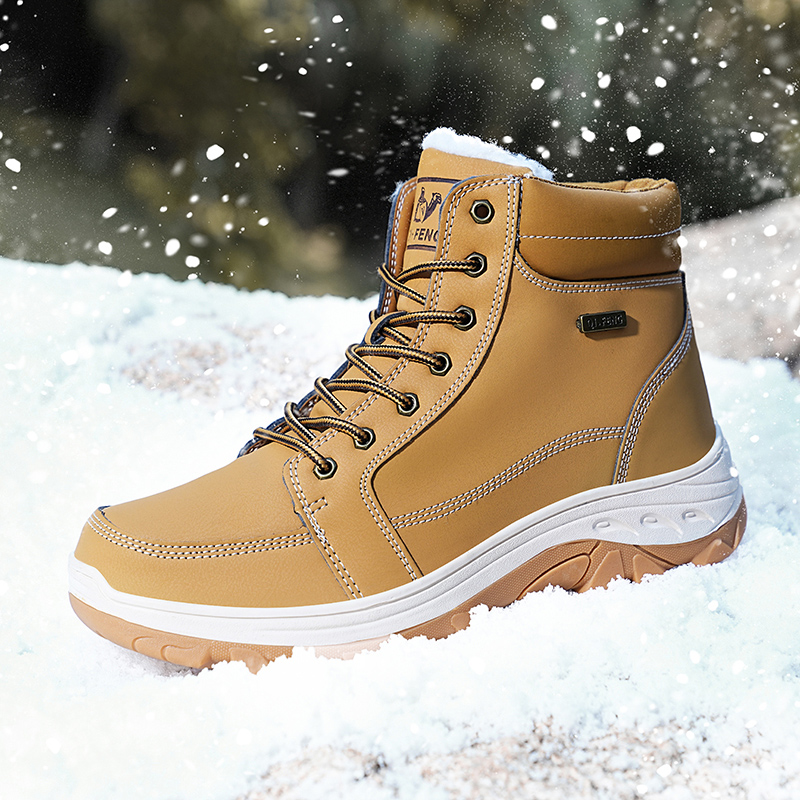 Men Boots Winter Outdoor Walki - مراجعة Men'S Shoes Yellow And Black وسعره