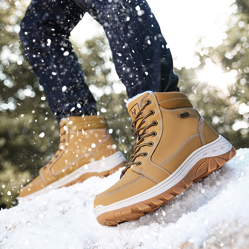 Men Boots Winter Outdoor Walki - مراجعة Men'S Shoes Yellow And Black وسعره