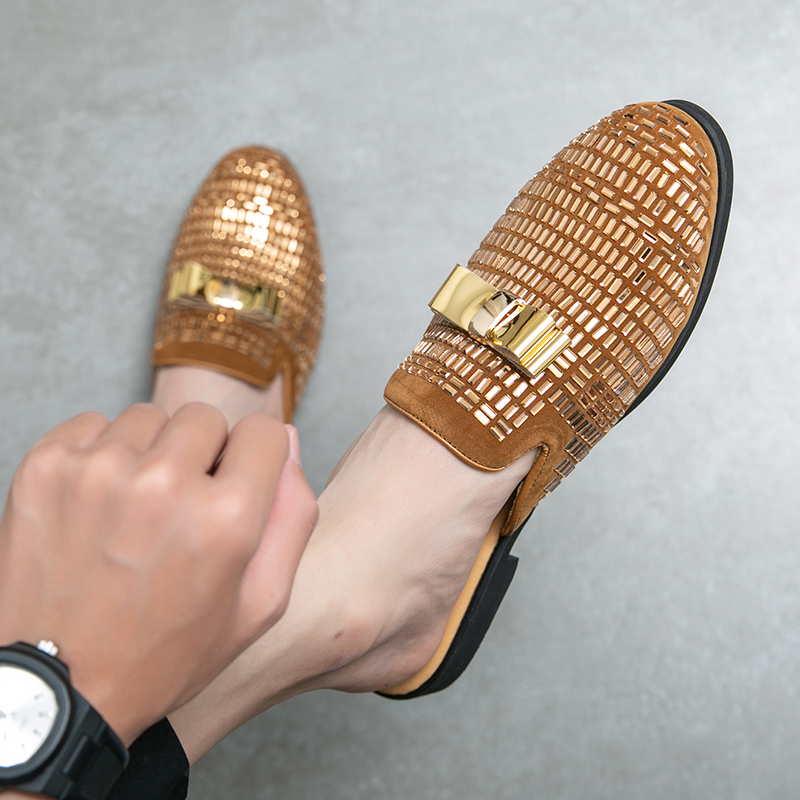 Luxury Brand Mules Italian Sum - مراجعة Men Shoes Louboutin وسعره