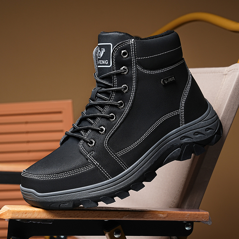 Men Boots Winter Outdoor Walki - مراجعة Men'S Shoes Yellow And Black وسعره