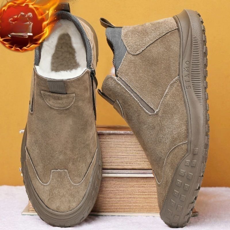 Winter Men's Shoes Plush Warm  - مراجعة Loafer Slip On Men وسعره