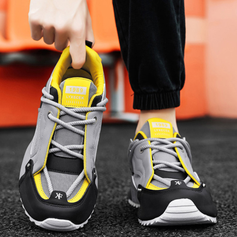 Grey Black And Yellow Chunky D - مراجعة Men'S Shoes Yellow And Black وسعره