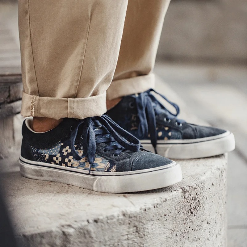 Shoes Men Japanese Retro Print - مراجعة Men'S Shoes Japanese Brand وسعره