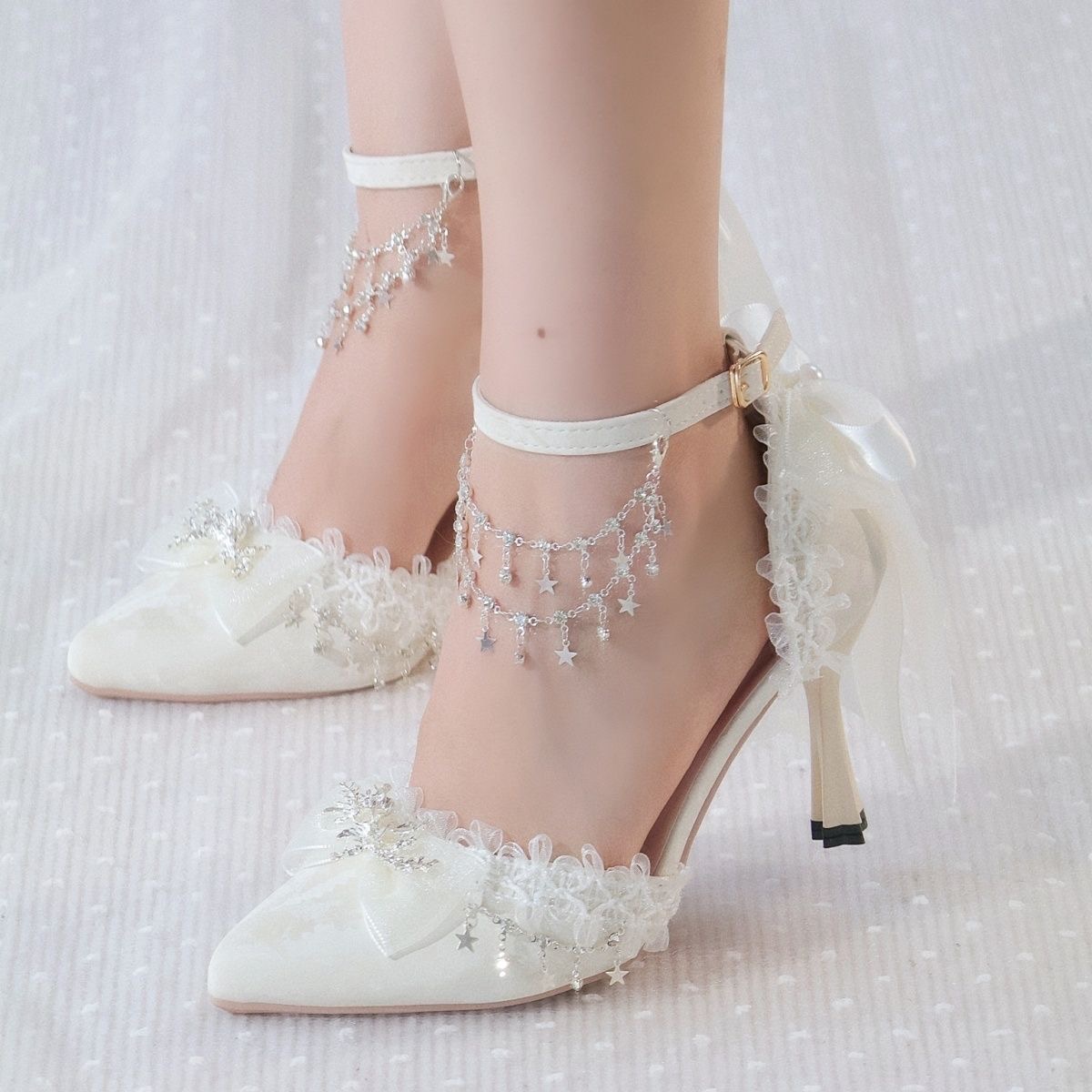Lolita Female Shoes Heels Whit - مراجعة Men Shoes H&M وسعره