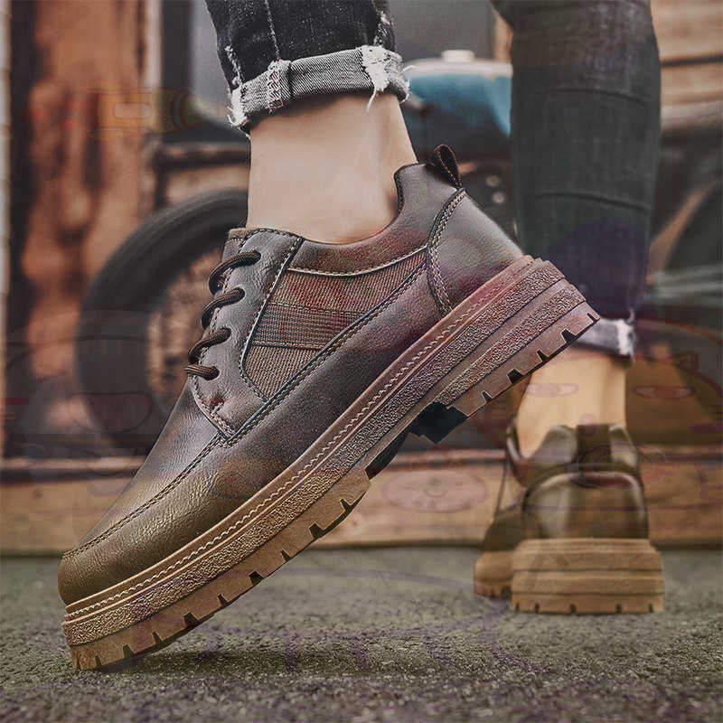 Dark Natural Leather Fashion T - مراجعة Men'S Shoes Good For Wide Feet وسعره
