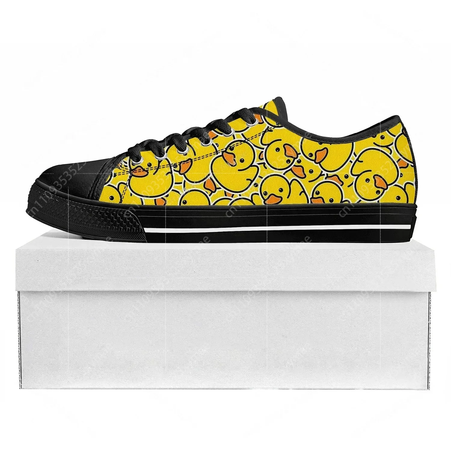 Yellow Duck Printed Low Top Hi - مراجعة Men'S Shoes Yellow And Black وسعره