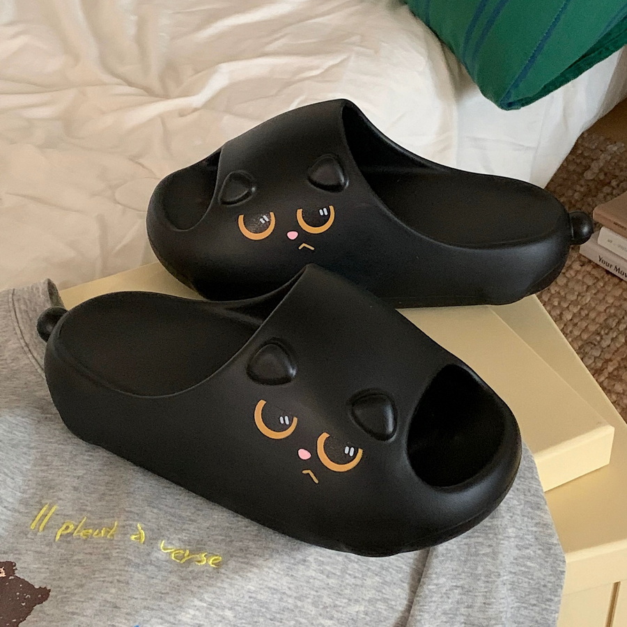 New Black Cat Slippers for Wom - مراجعة Men'S Shoes With Toes وسعره