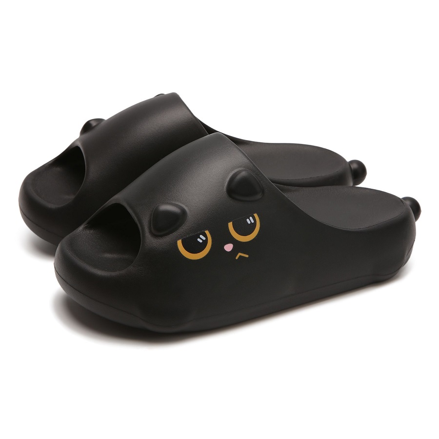New Black Cat Slippers for Wom - مراجعة Men'S Shoes With Toes وسعره