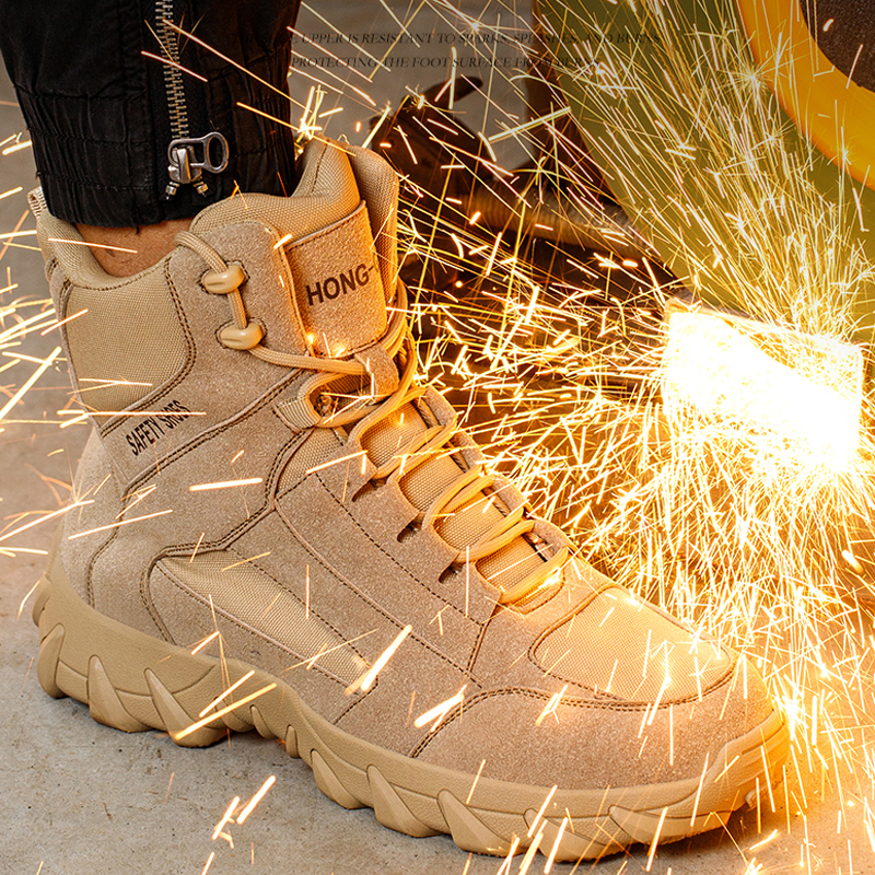 Anti scalding Welding boots Pu - مراجعة Men Shoes H&M وسعره