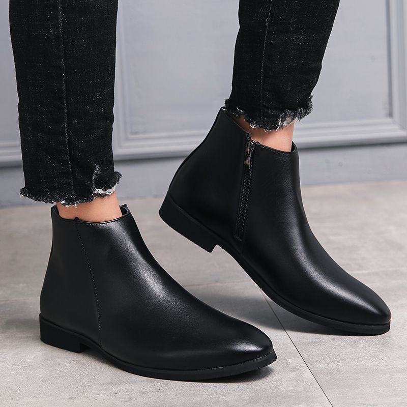New minimalist riding boots me - مراجعة Men Shoes Type وسعره