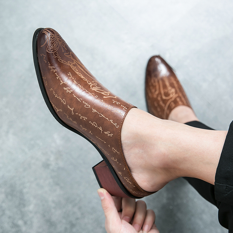 Men Brown Leather Mules Slippe - مراجعة Men'S Shoes With Toes وسعره