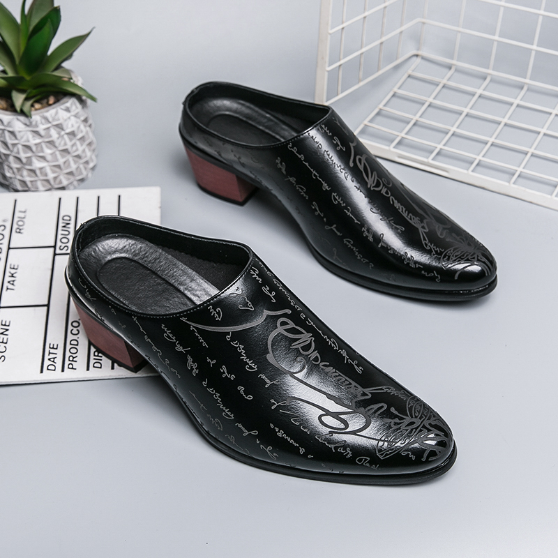 Men Brown Leather Mules Slippe - مراجعة Men'S Shoes With Toes وسعره