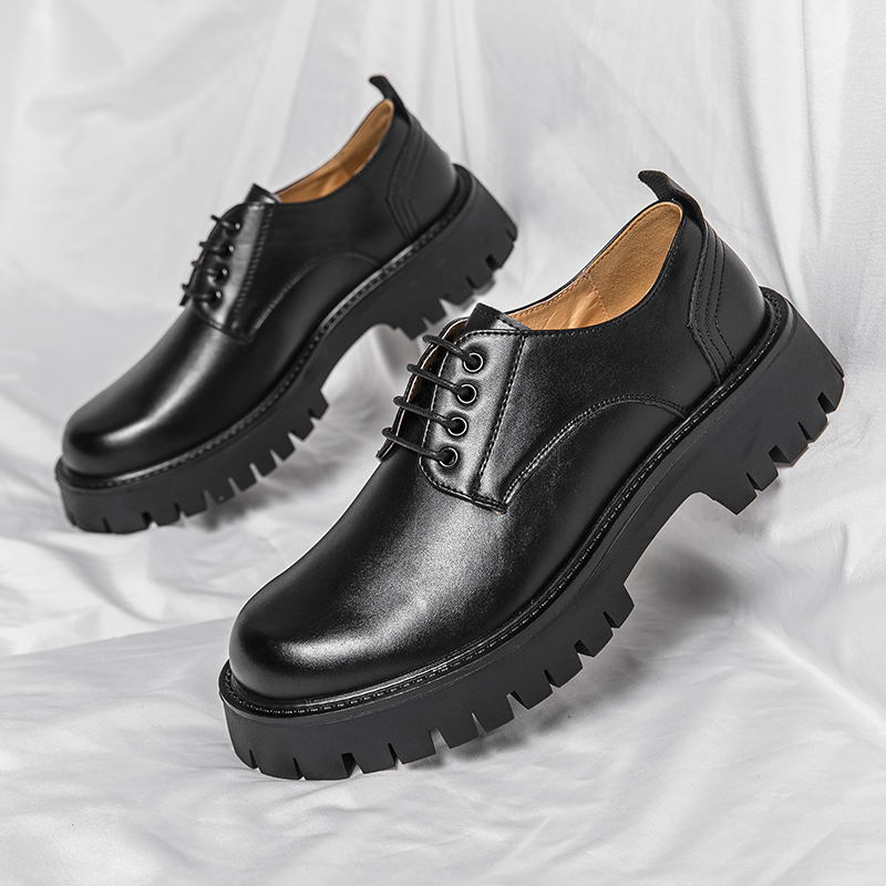 Platform Male Big Head Leather - مراجعة Men Shoes Louboutin وسعره