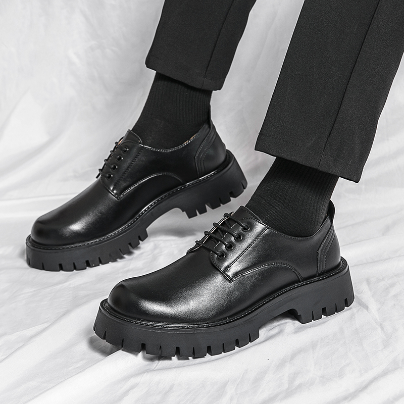 Platform Male Big Head Leather - مراجعة Men Shoes Louboutin وسعره