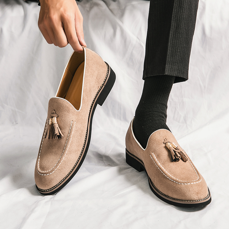 Italian Brand Cowhide Suede Po - مراجعة Men Shoes Louboutin وسعره