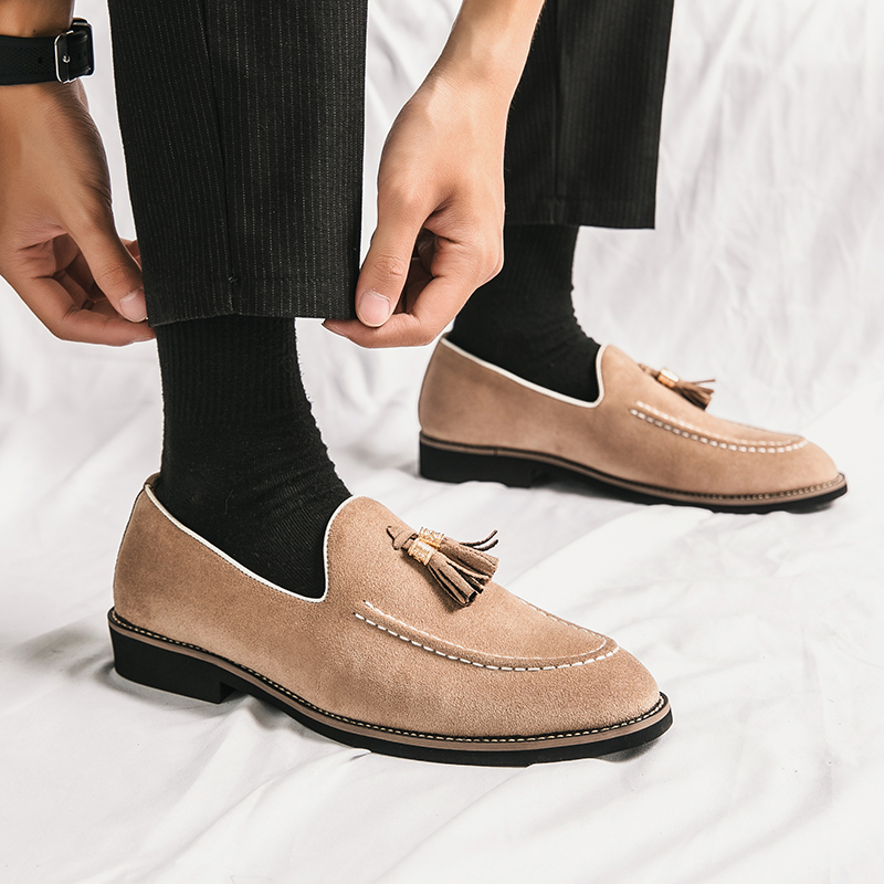Italian Brand Cowhide Suede Po - مراجعة Men Shoes Louboutin وسعره