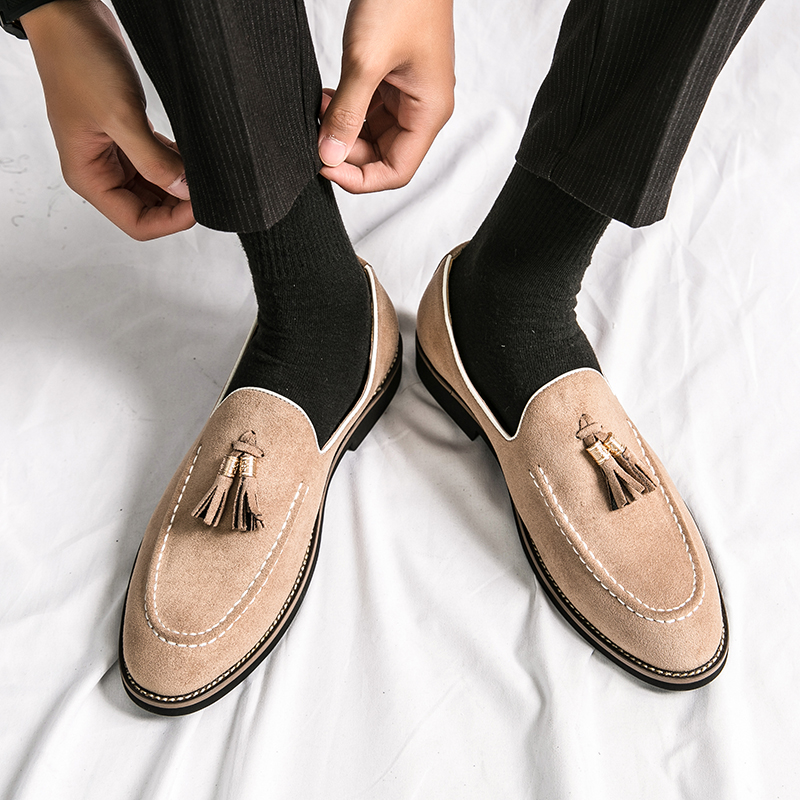 Italian Brand Cowhide Suede Po - مراجعة Men Shoes Louboutin وسعره