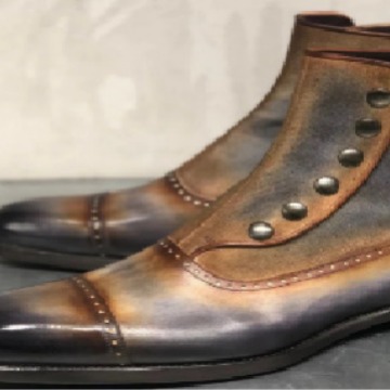 Men's Leather Suede Chelsea Bo - مراجعة Men Shoes H&M وسعره