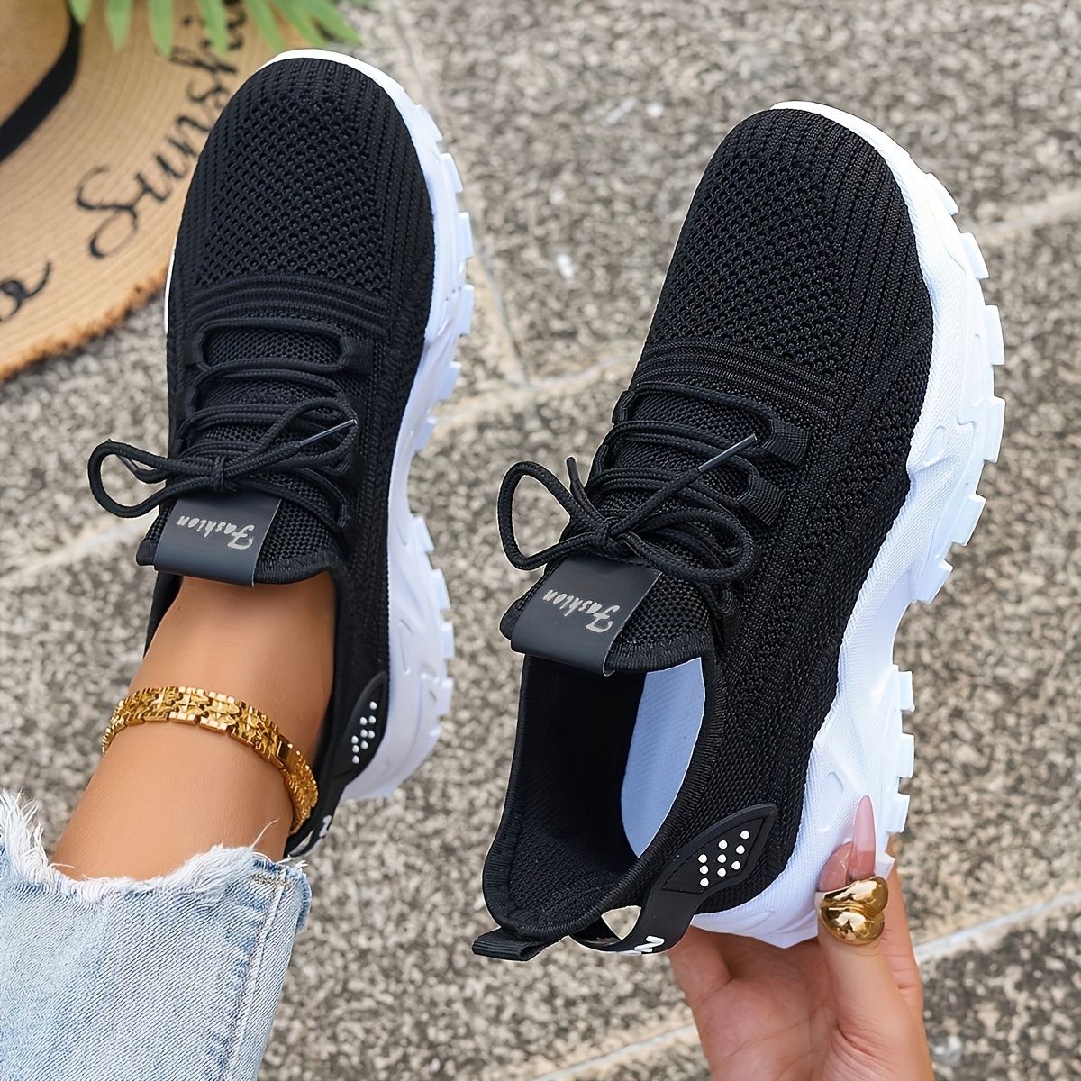 Breathable Knit Sneakers Fashi - مراجعة Men Shoes Type وسعره