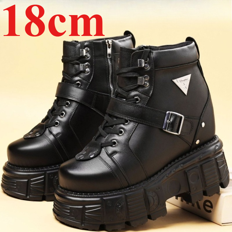 Genuine Leather Motorcycle Boo - مراجعة Men Shoes Type وسعره