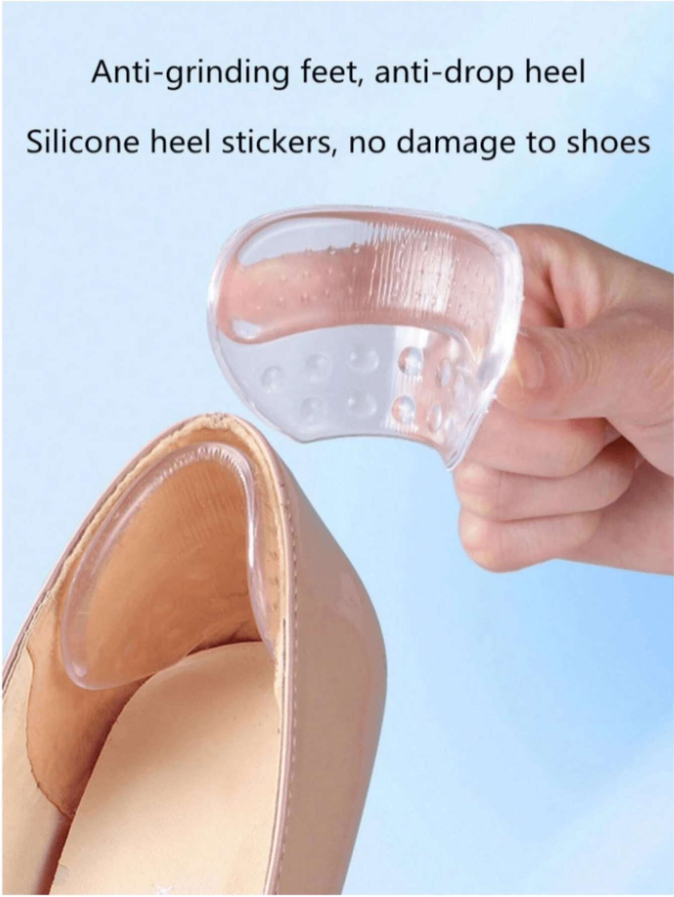 1Pair Heels Grips Silicone Hee - مراجعة Men Shoes Outlet وسعره