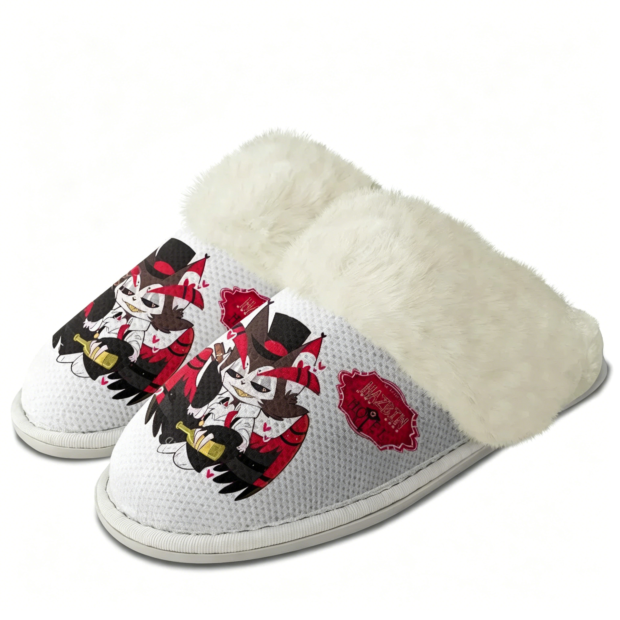 H-Hazbin Hotel Plush Slippers  - مراجعة Men Shoes H&M وسعره
