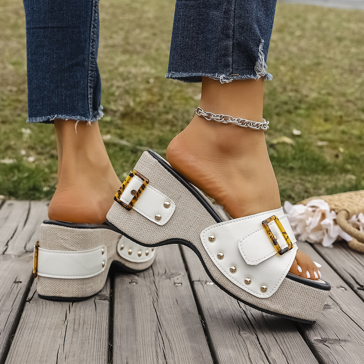 Temu Plus Size Wedge Heel Thic - مراجعة Men'S Shoes Temu وسعره