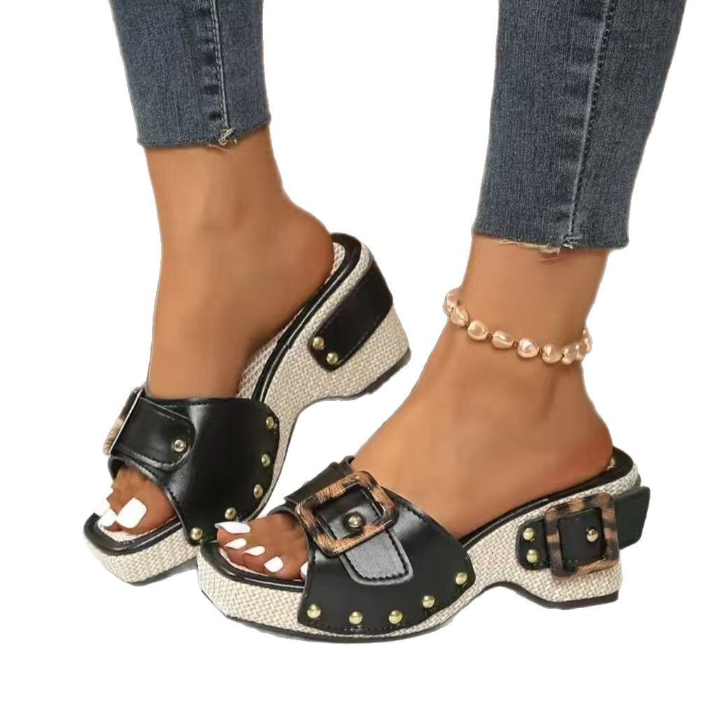 Temu Plus Size Wedge Heel Thic - مراجعة Men'S Shoes Temu وسعره