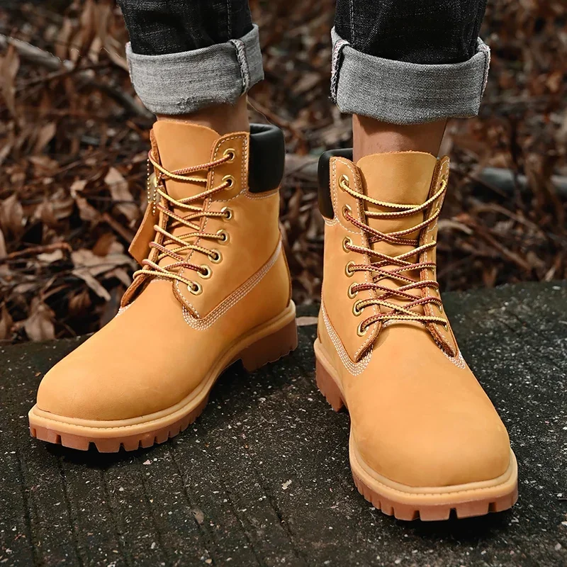 Boots Men High Top Boots High  - مراجعة Men Shoes Type وسعره