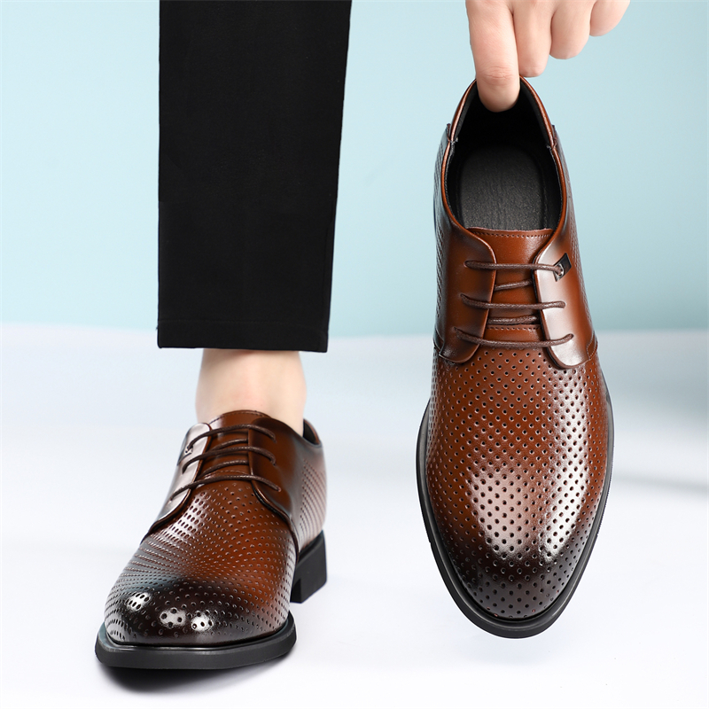 Men's Summer Breathable Leathe - مراجعة Men'S Shoes With Toes وسعره
