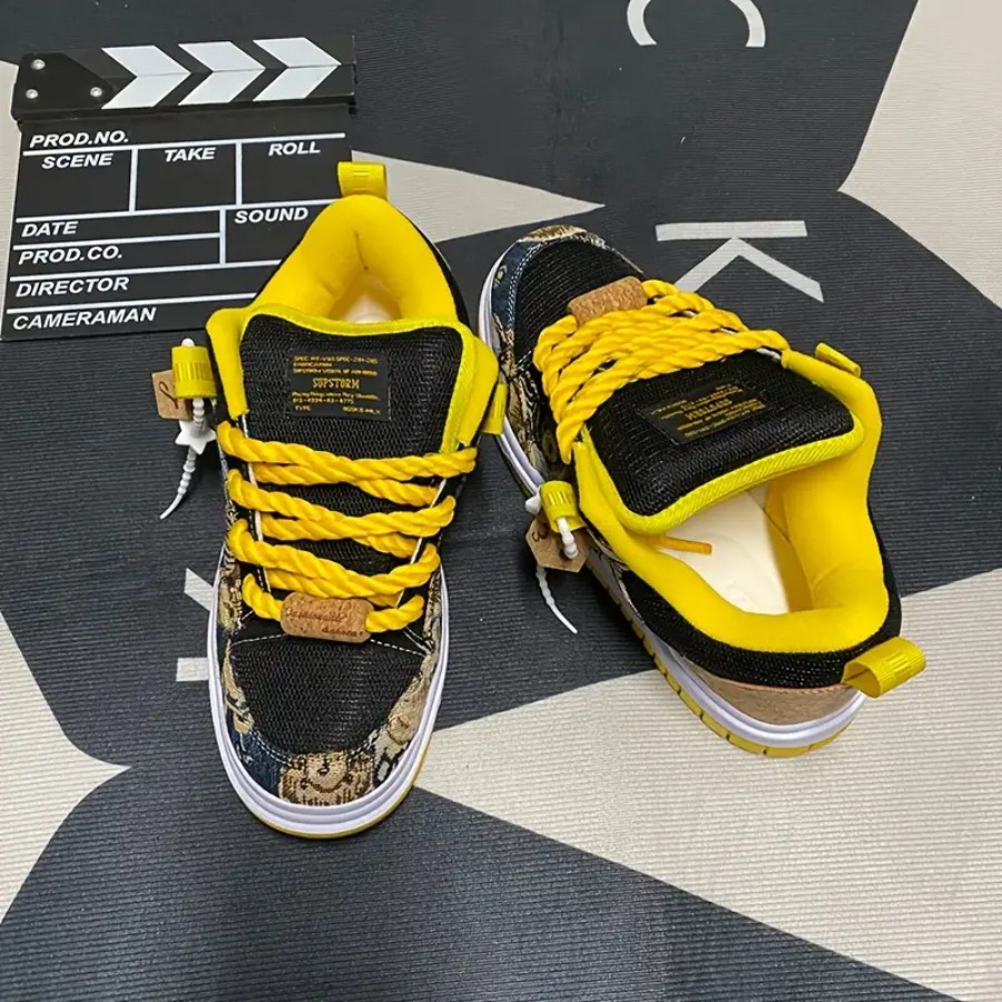 2026 New Black And Yellow Oil  - مراجعة Men'S Shoes Yellow And Black وسعره